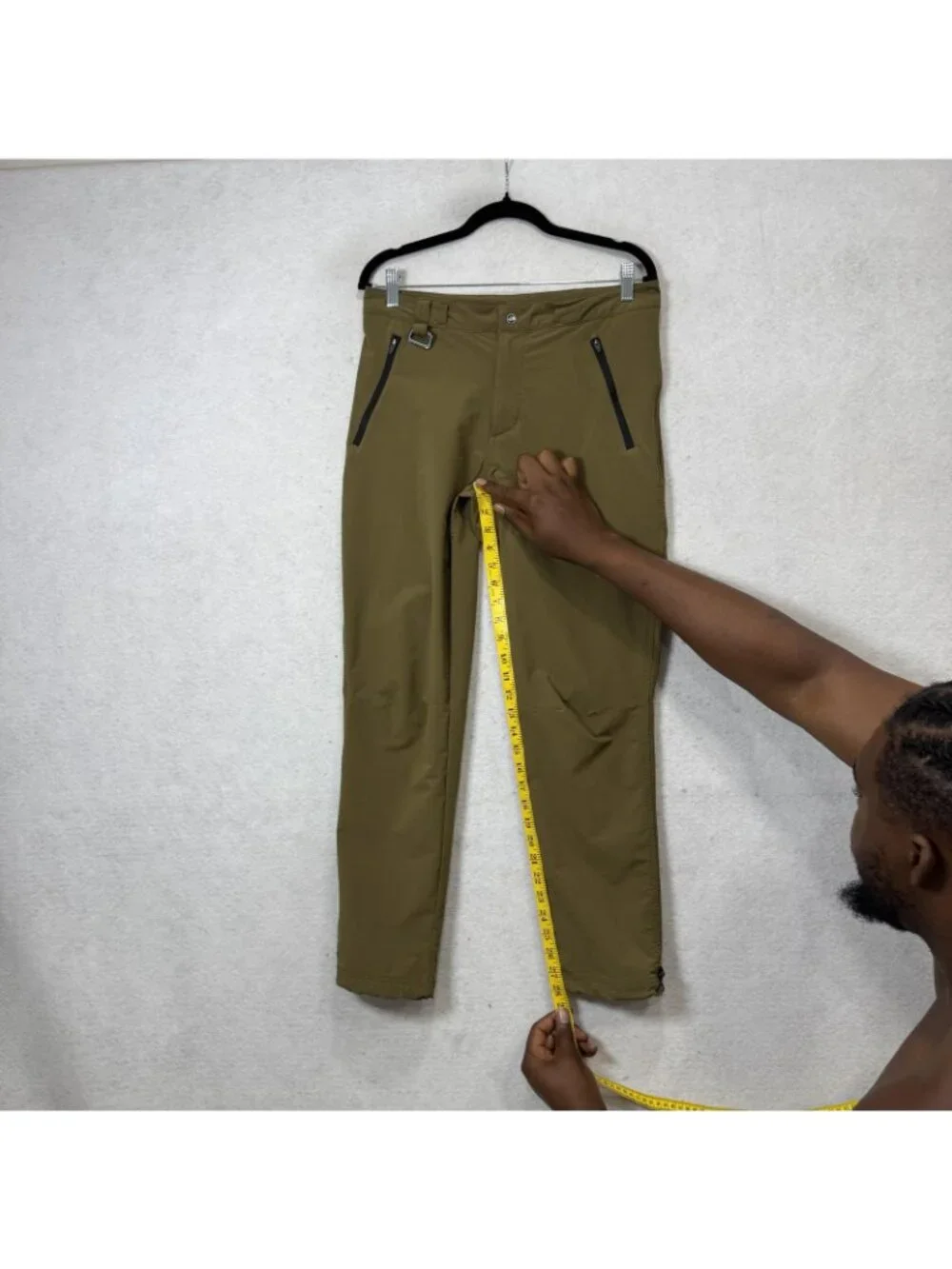 The North Face Pants Mens Small Green FlashDry-XD Softshell Hiking Zip Pockets